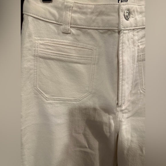 PAIGE Harper Ankle High-Rise Wide Leg Jean in Tonal Ecru - Picture 6 of 10